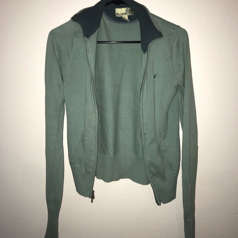 Hollister Zip Up Sweater Top
